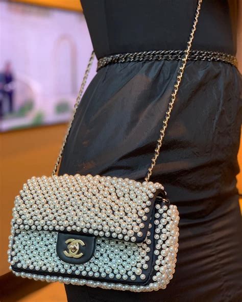 pearl chanel flap bag|Chanel flap bag jumbo.